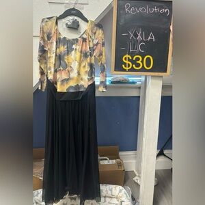 Revolution floor length costume for dance lyrical contemporary. Plus size too